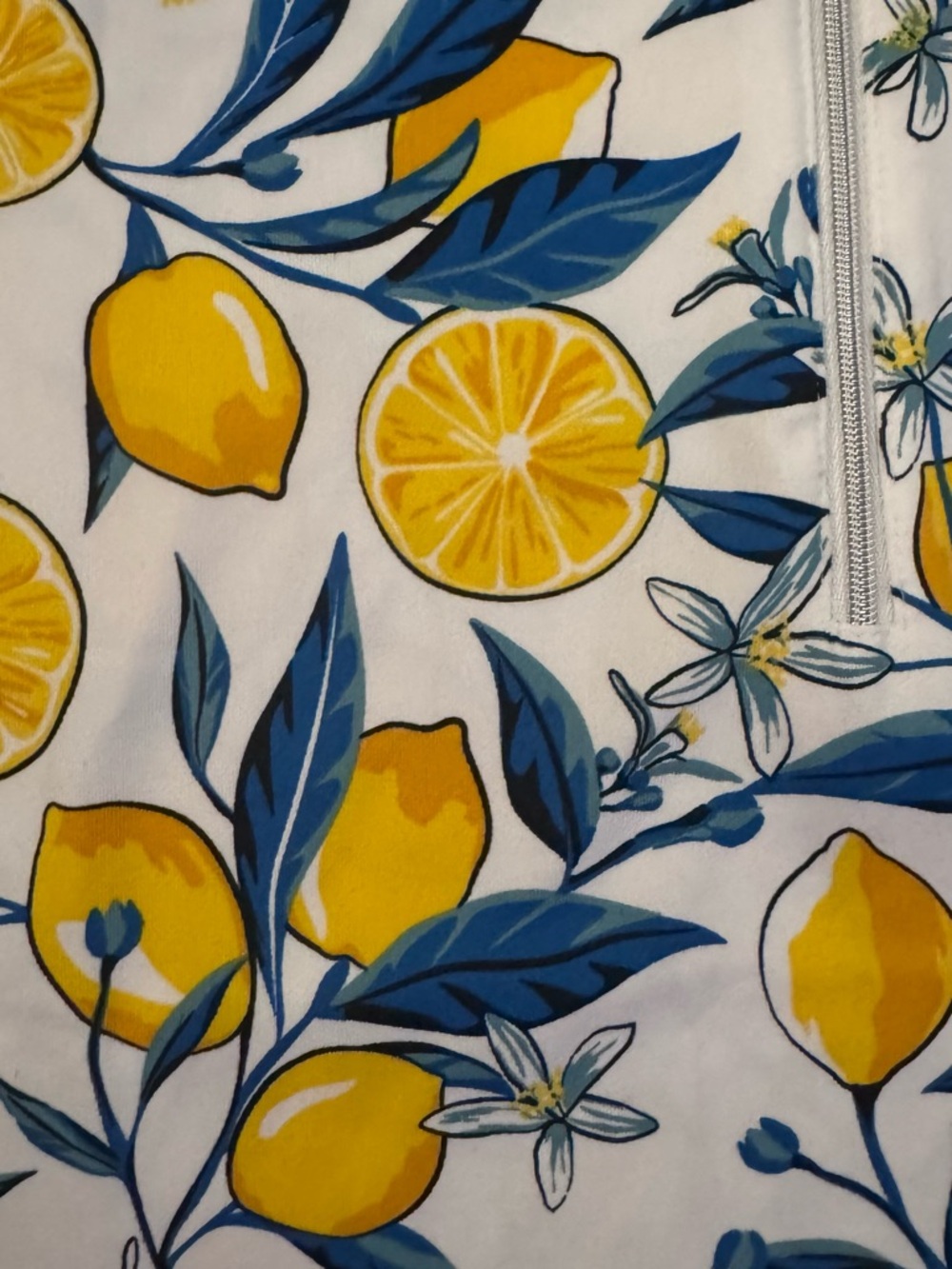 Tail Lemon Print Sleeveless 3/4 Zip Golf Top - Picture 4 of 8